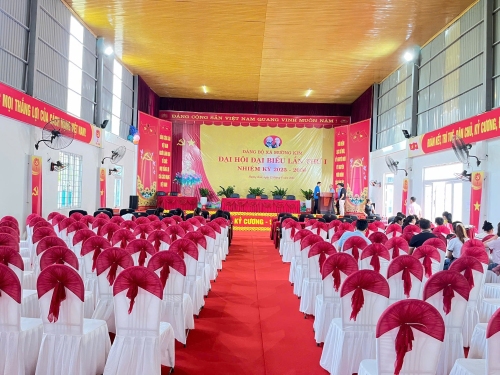 Công tác chuẩn bị đã hoàn thành để chào mừng Đại hội Đảng bộ xã Mường Kim lần thứ I, nhiệm kỳ 2025-2030