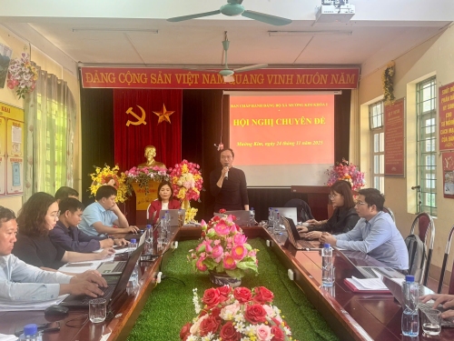 HỘI NGHỊ CHUYÊN ĐỀ CỦA BCH ĐẢNG BỘ XÃ MƯỜNG KIM