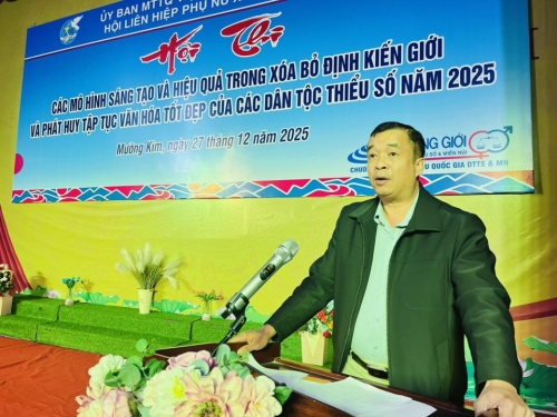Hội Liên hiệp Phụ nữ xã Mường Kim tổ chức Hội thi các mô hình sáng tạo, hiệu quả trong xóa bỏ định kiến giới và phát huy tập tục văn hóa tốt đẹp của các dân tộc thiểu số năm 2025
