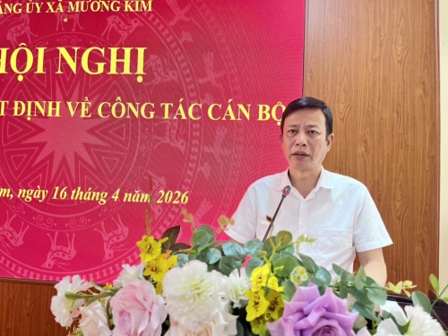 HỘI NGHỊ CÔNG BỐ QUYẾT ĐỊNH VỀ CÔNG TÁC CÁN BỘ
