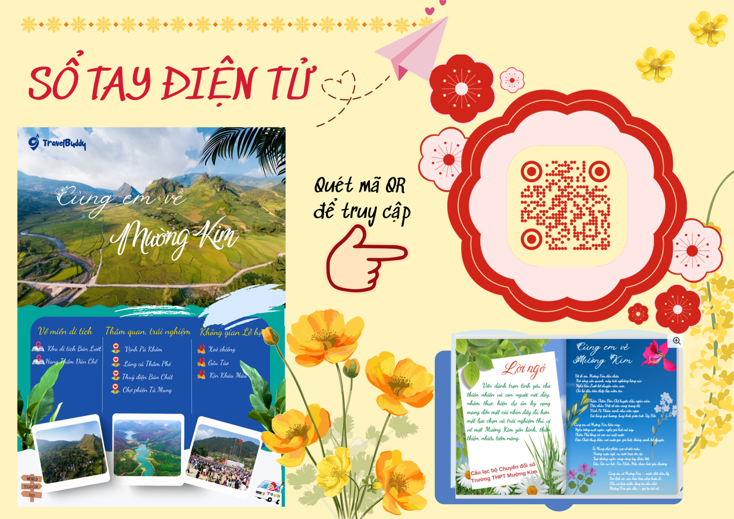 Sổ tay điện tử “Cùng em về Mường Kim”