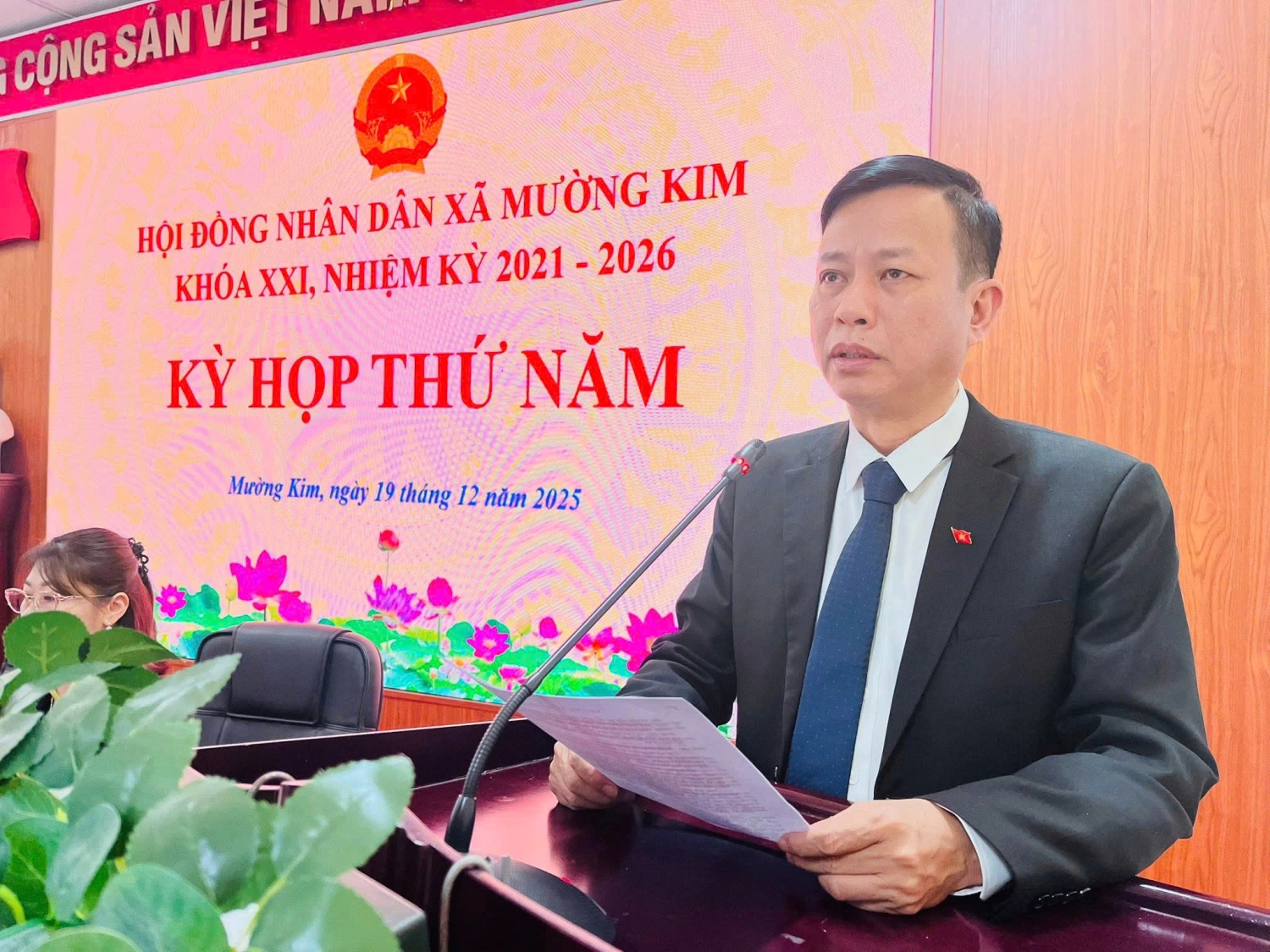 HĐND XÃ MƯỜNG KIM TỔ CHỨC KỲ HỌP THỨ 5 NHIỆM KỲ 2021-2026