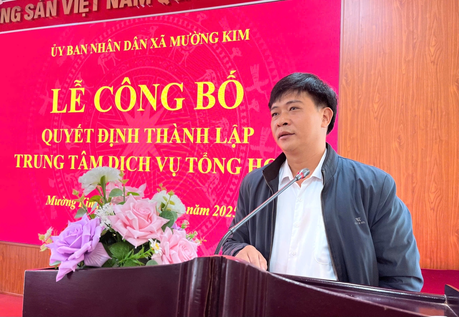 UBND XÃ MƯỜNG KIM CÔNG BỐ THÀNH LẬP TRUNG TÂM DỊCH VỤ TỔNG HỢP