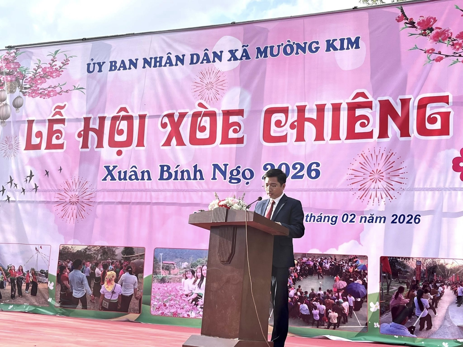 Xã Mường Kim tổ chức lễ hội Xoè Chiêng xuân Bính Ngọ 2026